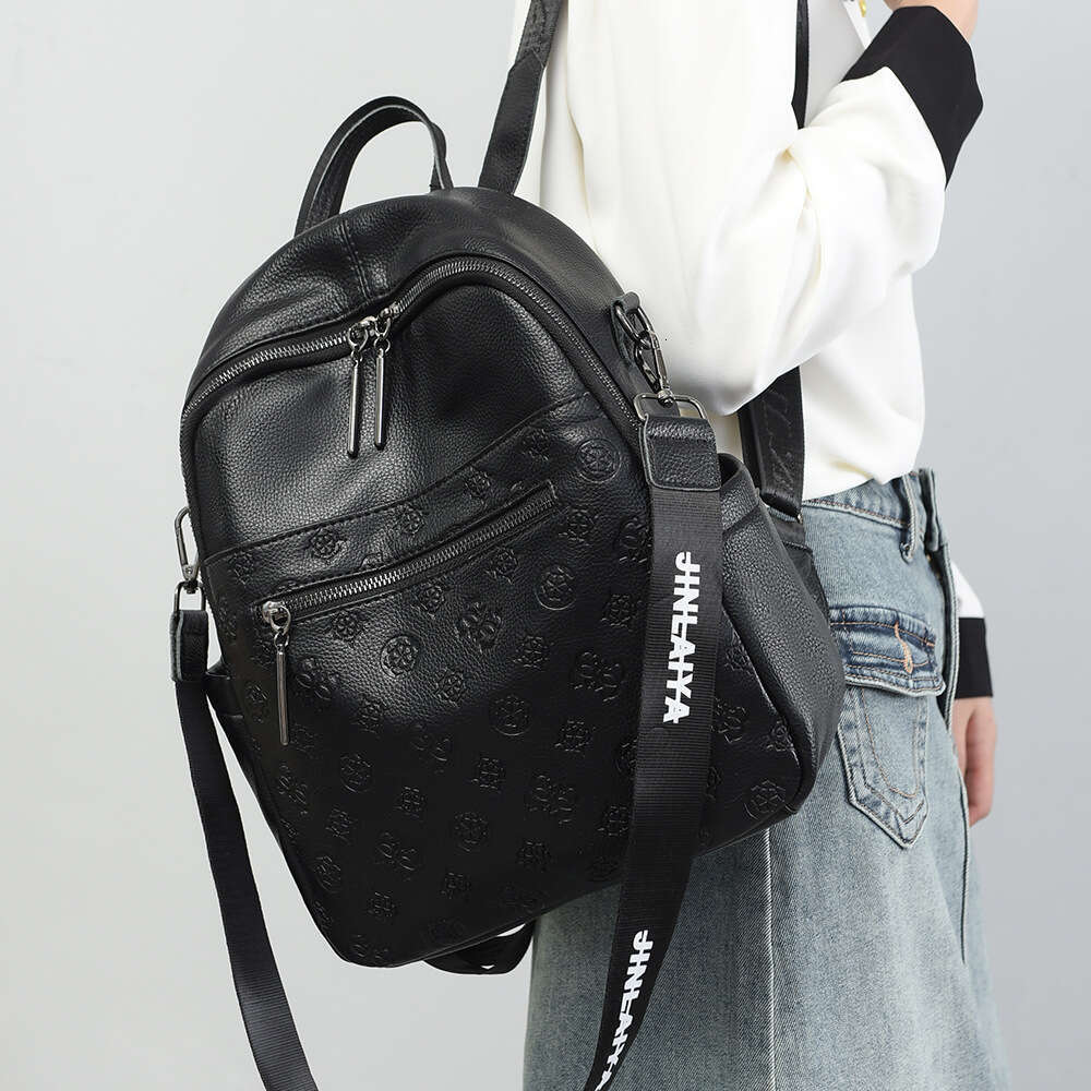 Women's Bags Designer Hot Selling New Embossed Women's High-End Business Commuter Backpack