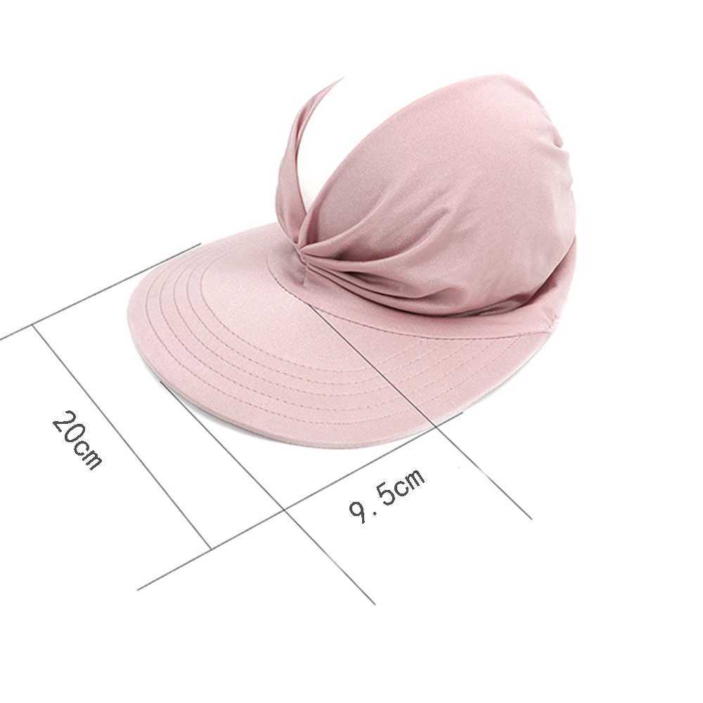 Summer Hat Women Sun Hat Elastic Hollow Cap Adjustable Summer Sport Cap Oversized Brim Sunhat Women U250613