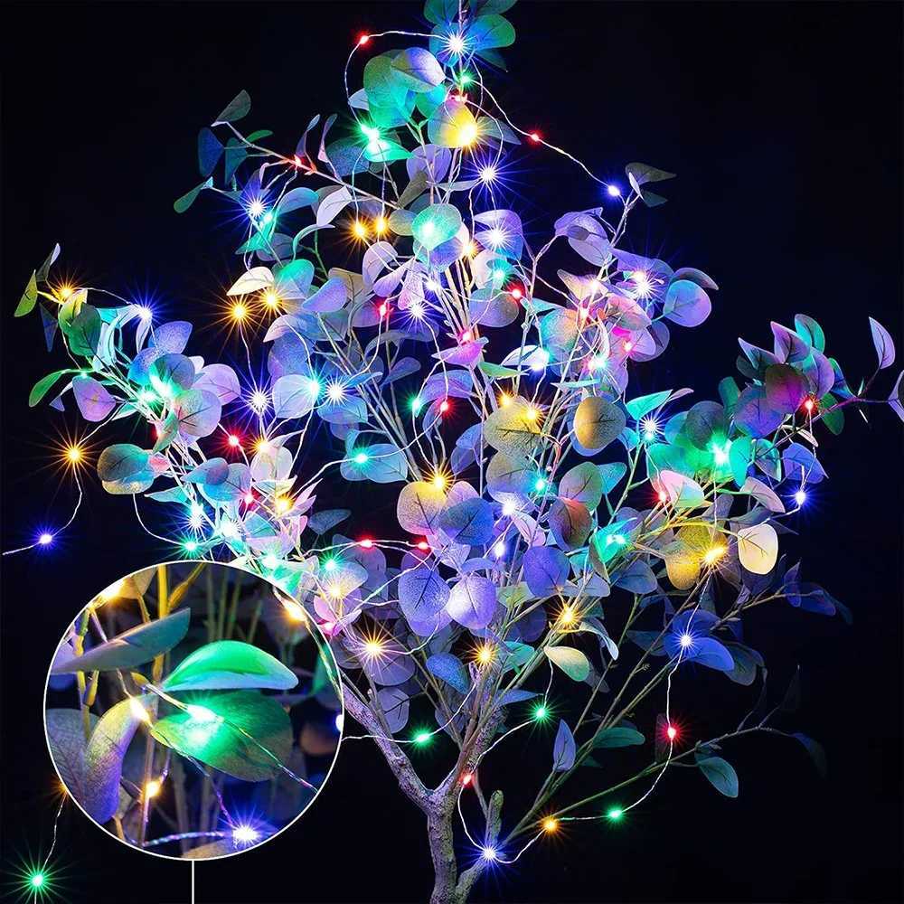 100/2M Outdoor LED String Lights Garland Waterproof Fairy Light Christmas Wedding Party Holiday Gardening Decoration USB/Battery XJ250612