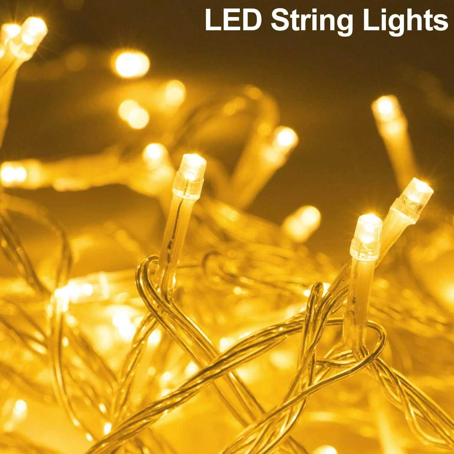 10/20/50/80 LEDs String Lights Festive LED String Lights for Christmas Halloween Easter Valentines Day Eid No Batteries Included XJ250612