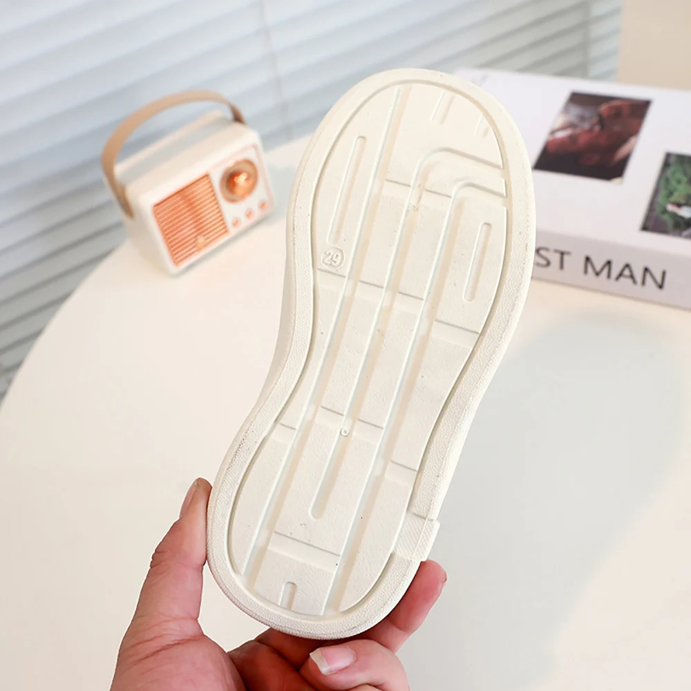 Korean Style Teenager Girls Sneakers PU Leather Breathable Kids Sneakers Trend Fashion Tennis Shoes Sport Shoes For Children 250613