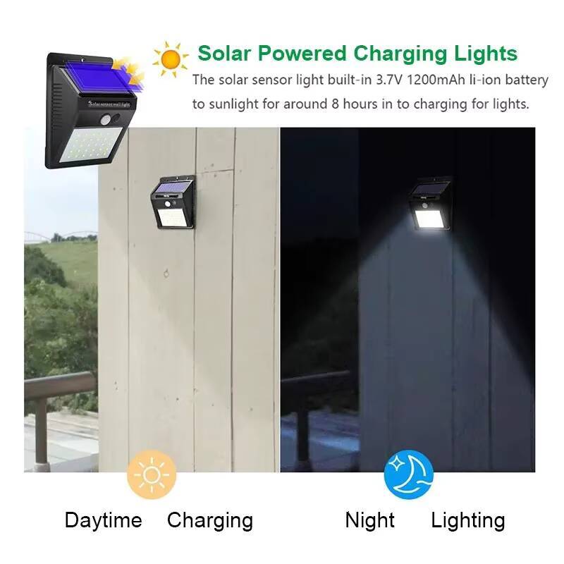 LED 25/30 LEDs Wireless Motion Sensor Light Waterproof Solar Outdoor Lights Garden Decoration Spotlights Wall Lamp tues