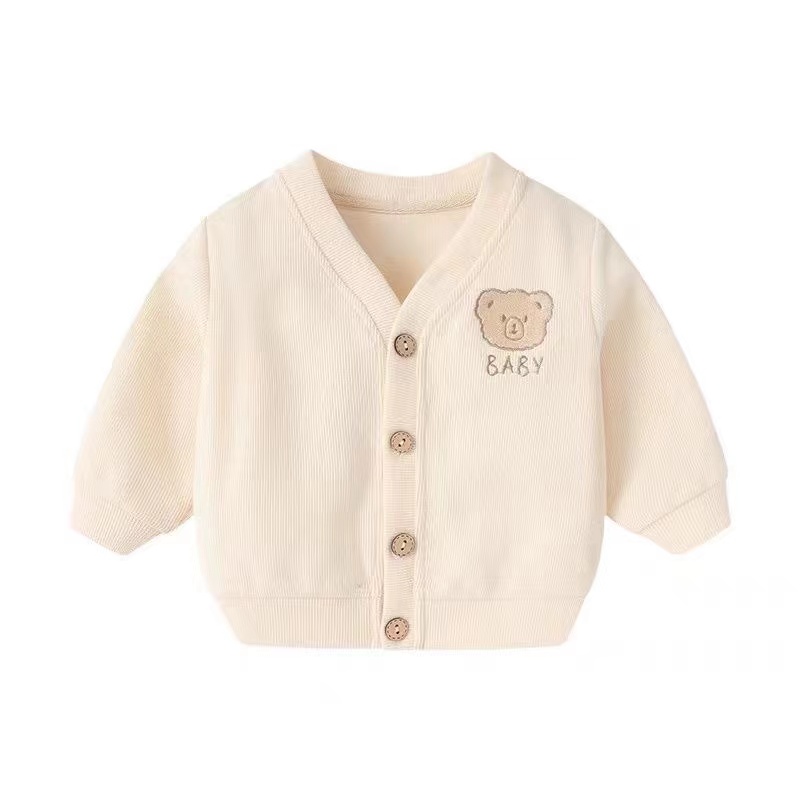 Baby jumpsuit, spring and autumn pure cotton newborn clothes, side breasted monk clothes, pajamas