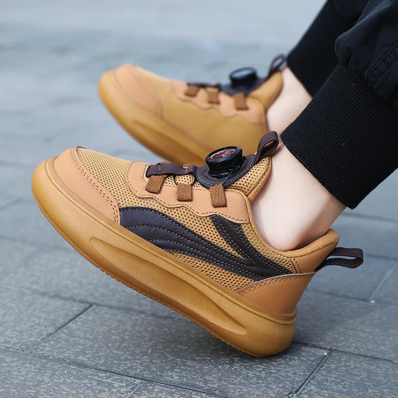 Fashion Casual Skateboard Shoes For Boys Girls Spring Breathable Mesh Kids Trainers Original n Knob Childrens Sports Shoes 250613