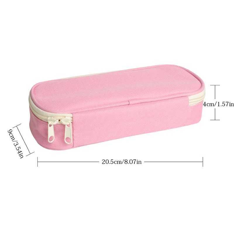 Labubu High-capacity Pencil Case for Students Cartoon Letter A-Z Printed Pen Bag Boys Girls Stationery Storage Fashion Box Gifts W250613