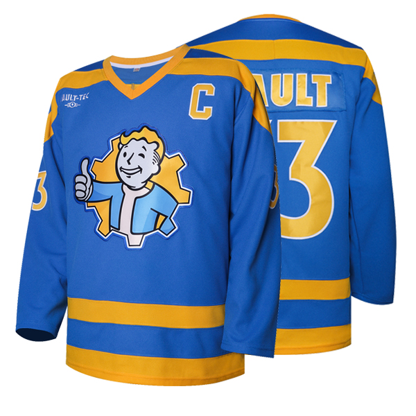 Men's # 33 Light Blue Ice Hockey Match Jersey - Vintage Classic Embroidery, Breathable Hoodie, Suitable for Parties and Sports - Perfect Gift