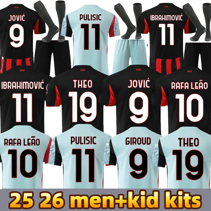 25 26 soccer jerseys milans football shirt milan8 uniforms DE KETELAERE ACs jerseys RAFA LEAO kids kit 2025 JOAO FELIX PULISIC LOFTUS-CHEEK THEO milanjersey