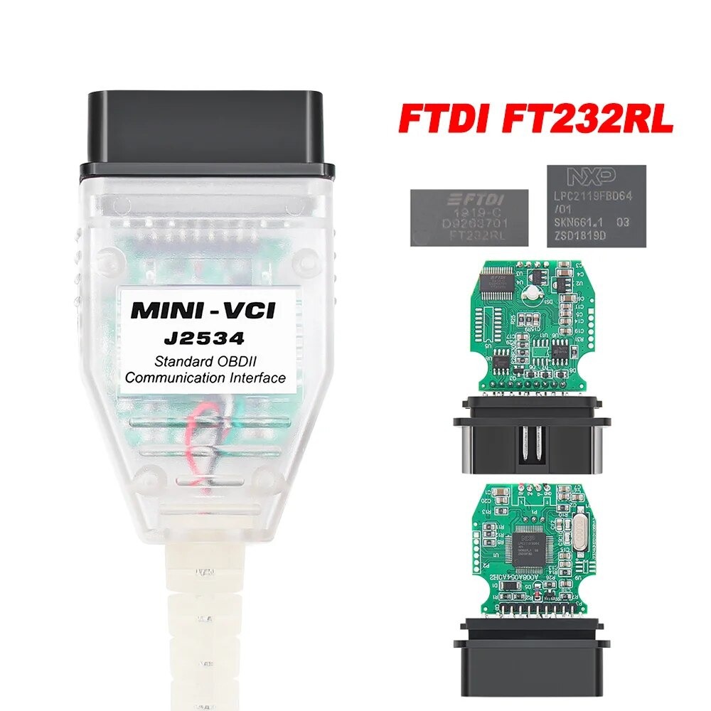 Mini VCI V18.00.008 Diagnostic Tools High Performance OBD J2534 For Toyota/Lexus Mini-VCI TIS Techstream Detection Tool