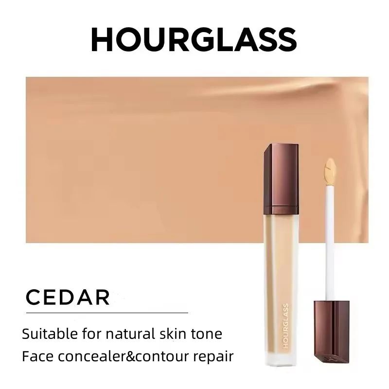 Hourglass Face Contour Concealers Cream Cotton Foundation 6ml Full Coverage Moisturizer Brighten Natural Nutritious Whitening Facial Makeup