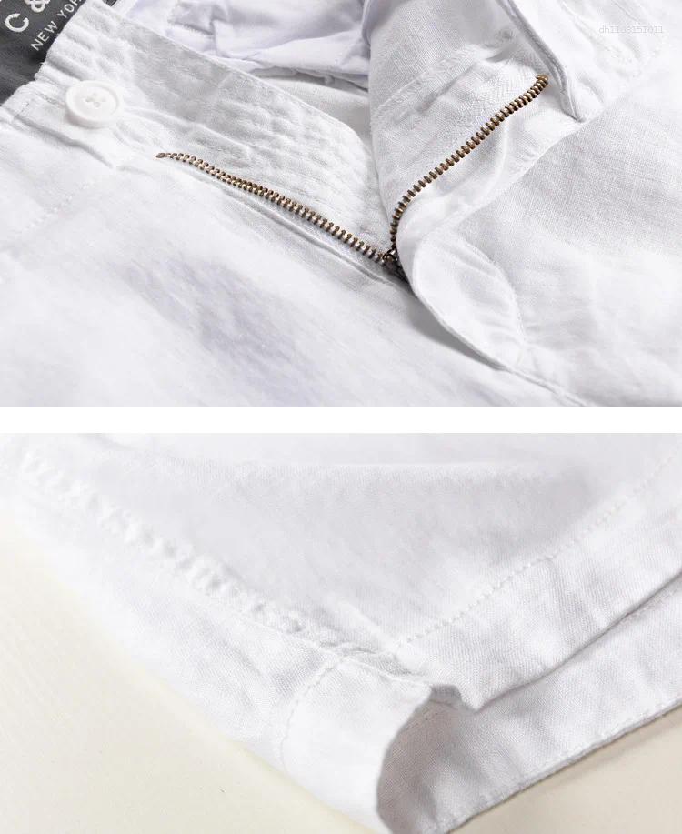 Men's Shorts Designer Brand Linen Beach Men White 5 Colors Mid-waist Loose Swimwear Board Bermudas For Casual Short 38