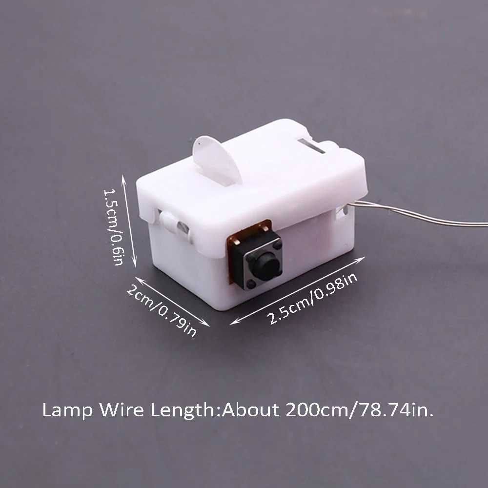 15pcs LED Fairy Lights 3 Lighting Modes Silvery Wire Fairy Lights Button Battery Powered String Lights for DIY Decoration XJ250612