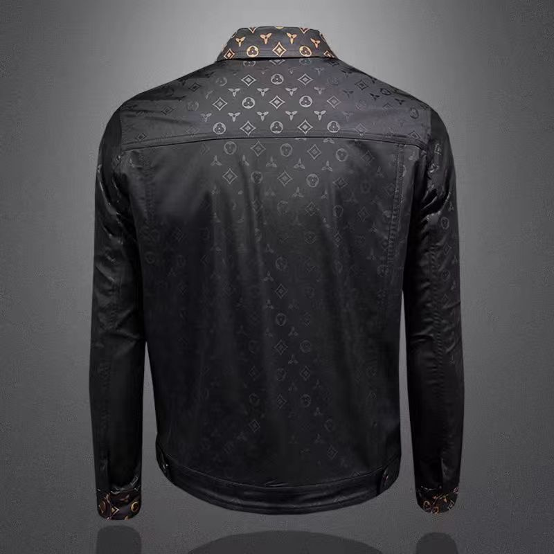 High Quality Autumn Men Floral Print Lapel Jacket Stylish Slim Fit Handsome Coat Plus Size Best Selling Free Shipping New Design