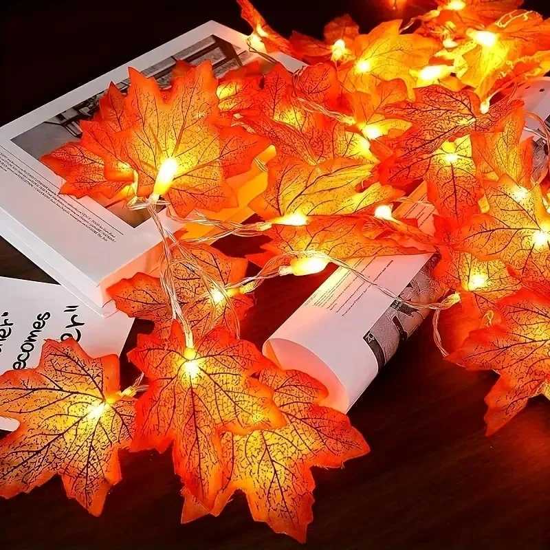 10/20 LED Maple Leaf String Lights USB/Battery Powered Fairy Lights For Home Party Holiday Arrangement Scene Outdoor Decoration XJ250612