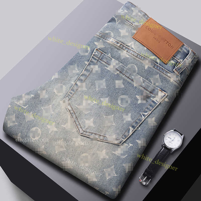 Luxury designer Men's Jeans Elasticity Jean Hombre trousers Men fashion brand luxury pants denim pant Trend Brand Motorcycle Pants Mens Skinny size 28-38