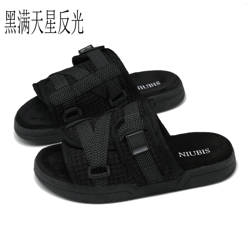 Slippers Style Men's Casual Canvas Summer Outdoor Couples Beach Flip Flops Men Shoes