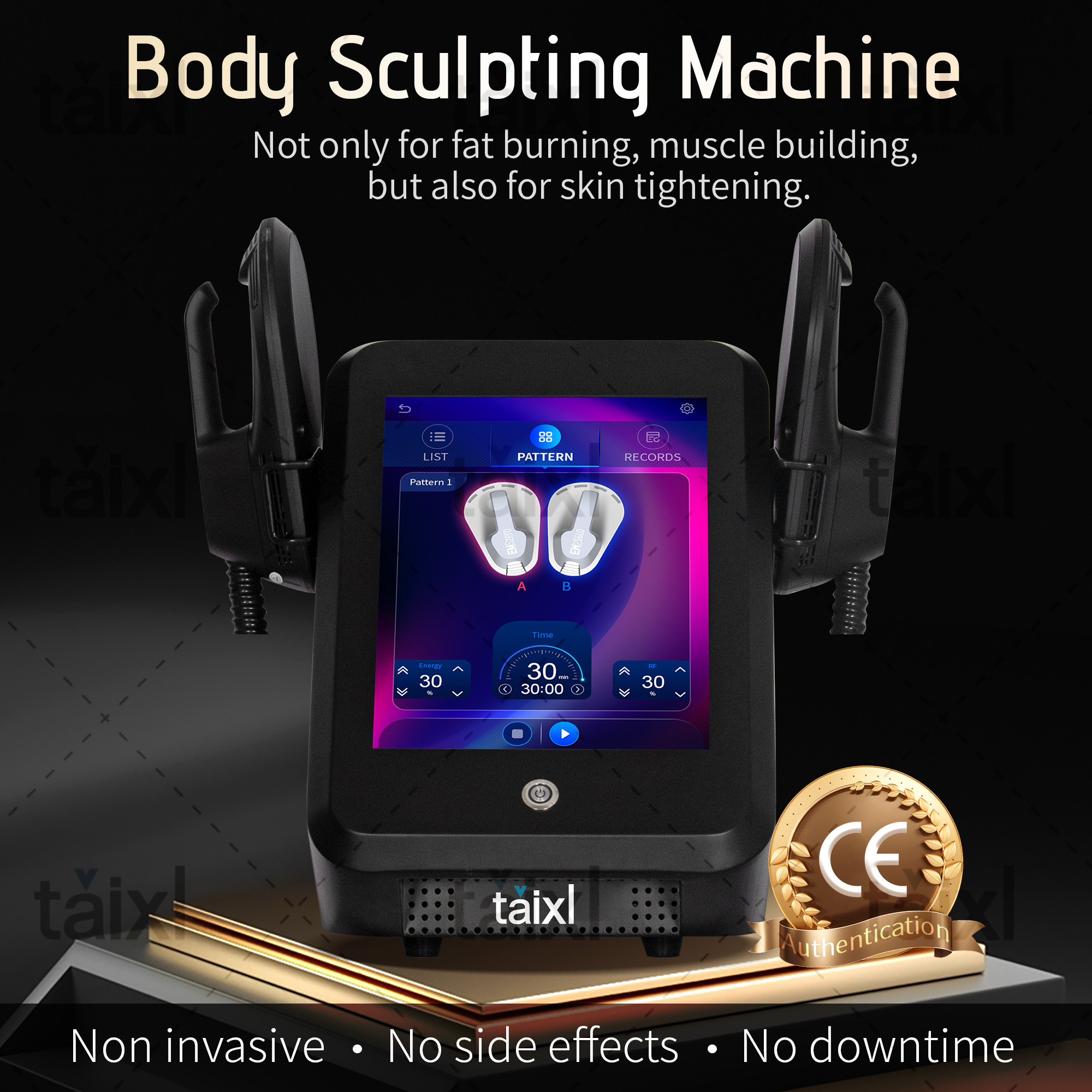 New TAIXL RF Electromagnetic Body Slimming Muscle Stimulate Fat Removal Body Slimming Build Muscle Machine