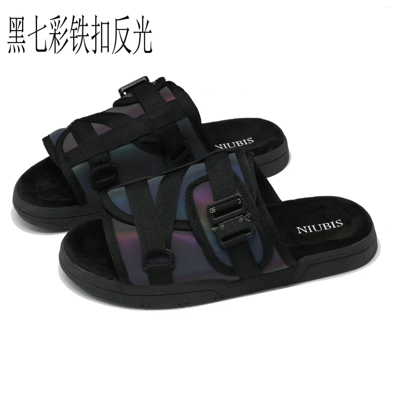 Slippers Style Men's Casual Canvas Summer Outdoor Couples Beach Flip Flops Men Shoes