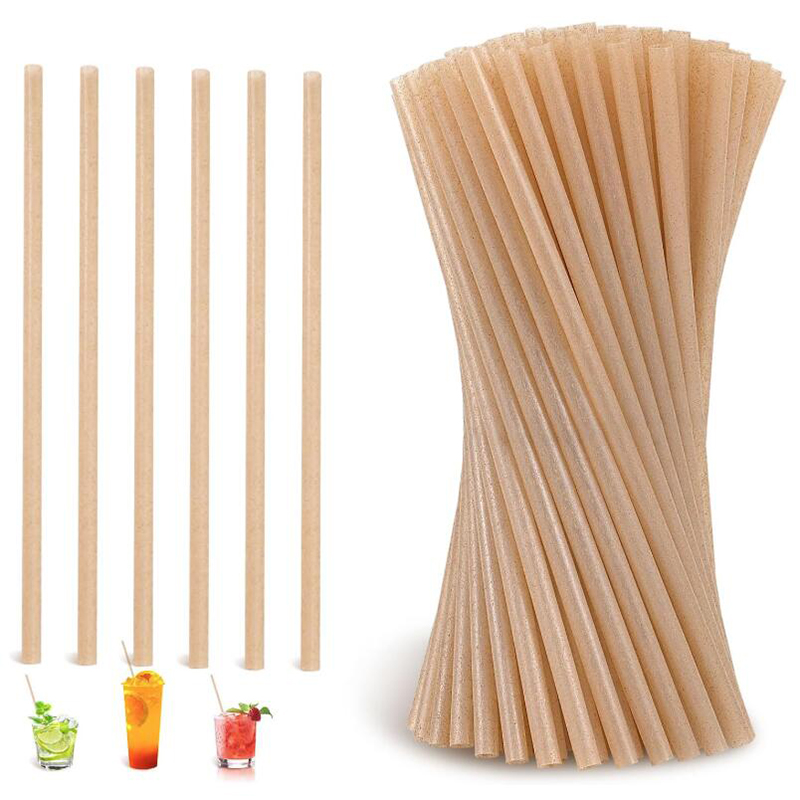 Sugarcane Straws Biodegradable Drink Straw Disposable Compostable Straws For Hot Cold Drinks Beverages Coffee