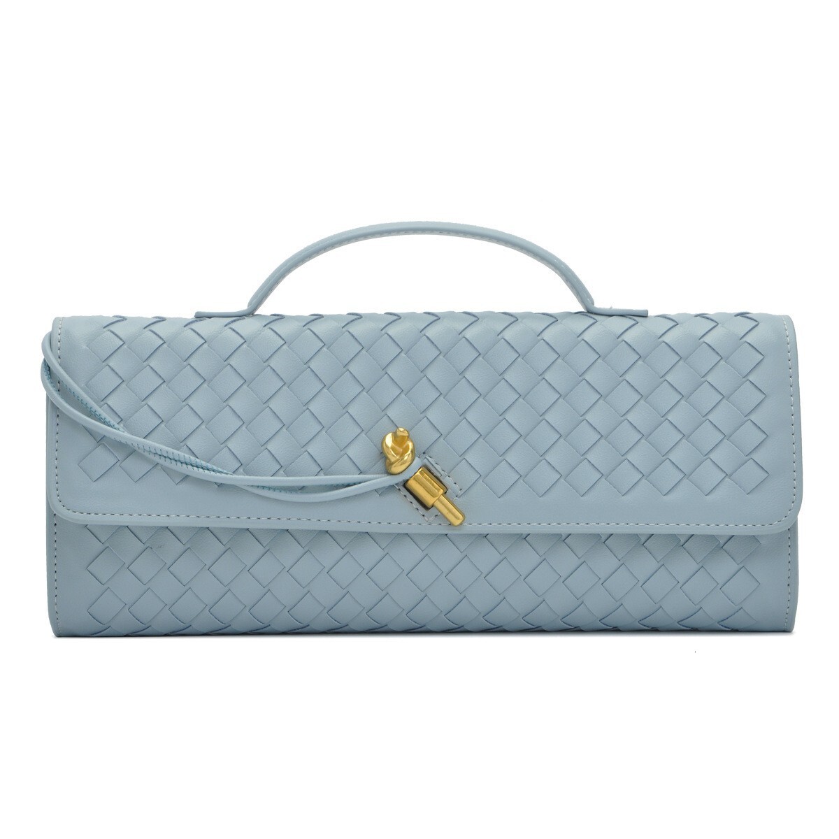Free Shipping Niche Woven Single Shoulder Accordion Bag Fashion Horizontal Clutch Versatile Designer Women's Crossbody Bag Handbag