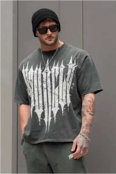 2025 New Loose Large Size Printed T-shirt Mens and Womens Comfortable Clothing Sports Fitness Mens Short Sleeves X2506131