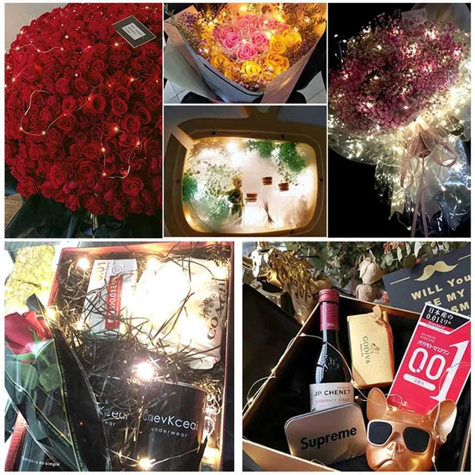 LED Copper Wire String Lights USB 8 modes Waterproof Fairy Lights Outdoor Garland DIY Christmas Wedding Party Decoration Lamp XJ250612