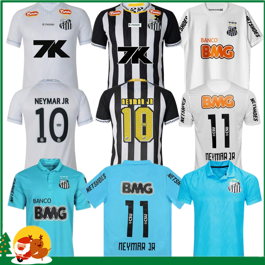 2011 2012 2013 2024 2025 Santos retro soccer jersey 12 13 24 25 26 NEYMAR JR Ganso Elano Borges Felipe Anderson vintage classic football Men kids shirts jersey