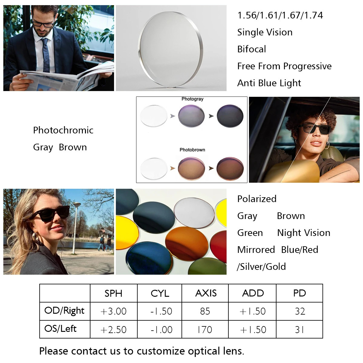 Men and Women Big Size Sunglasses Rectangular Full Rim Glasses Frames With Clip On Spring Hinge for Prescription Lenses 250707