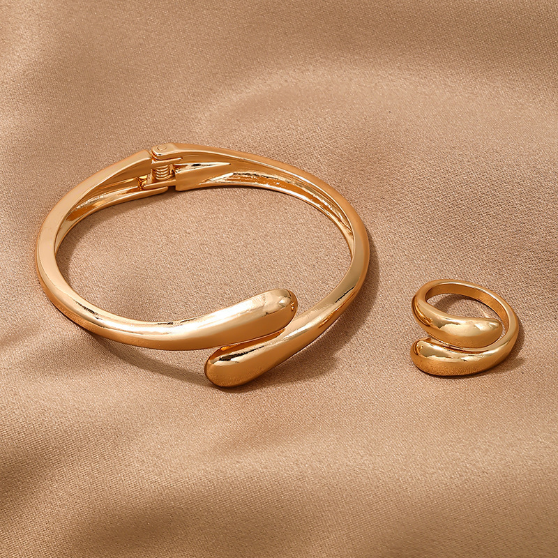 High Quality Leopard Gead Open Bracelets Gold Color Bangle For Women Fashion Jewelry Sets LB039 240923