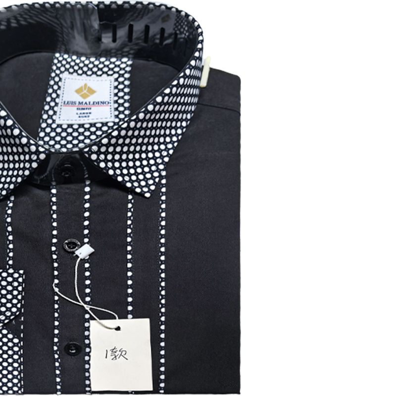 mens spliced contrasting cotton shirt 100 pure allcotton fabric with trendy design
