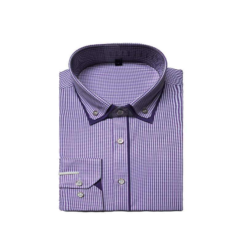 Men's Business Leisure Shirt - Pure Cotton, Wrinkle Resistant & Breathable