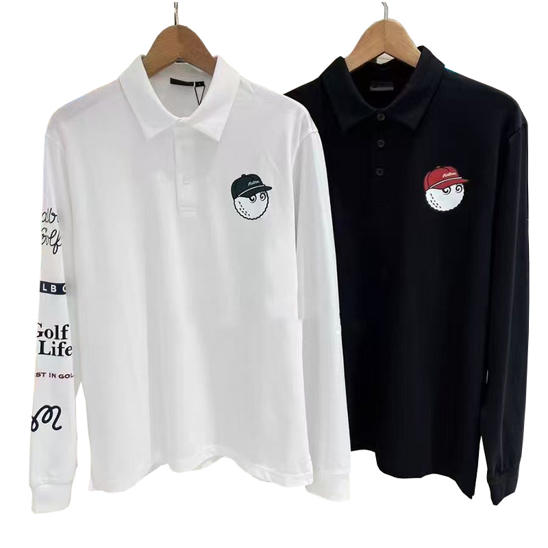 Spring and Autumn New Products Golf Men's Outdoor Quick Drying Sweatshirt Breathable Long Sleeve T-shirt Comfortable POLO Shirt Versatile Pullover Top