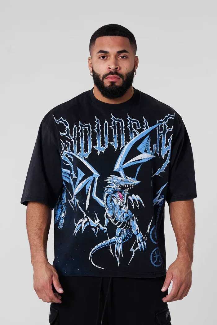 YA Trendy Brand Oversized 2025 T-shirt Street Leisure Breathable Large Material T-shirt Animation Graphic Tee Short Sleeve Top X2506131