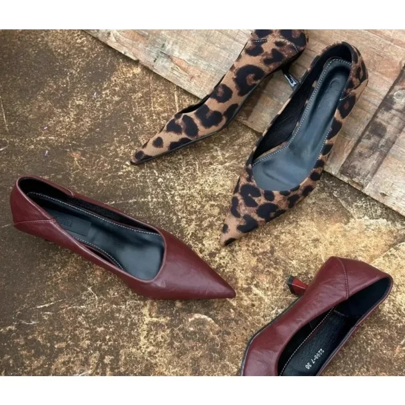 Women Sexy High Heels Burgundy Nude Pumps Stripper Stiletto Heels Glossy Leather Wedding Bridal Quality Red Shoes 250612