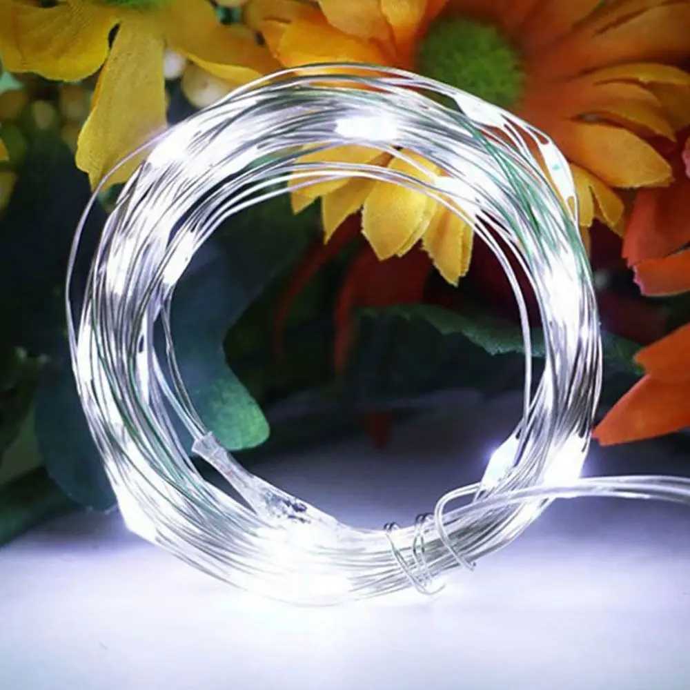 USB LED String Light Copper Silver Wire White Colorful Fairy Light 1/2/3/5/10M 5V Garland LightXJ250612