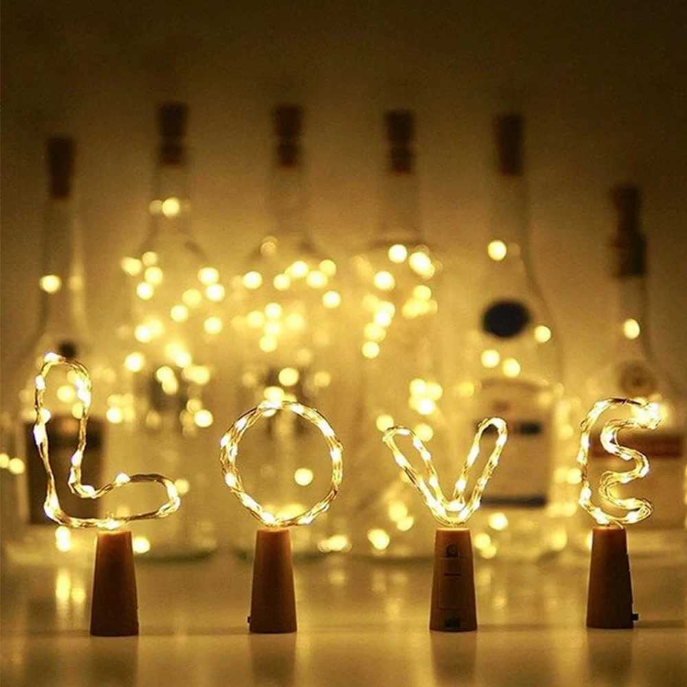 5 Pack Battery Powered Bottle String Lights Fairy Lights with Copper Wire Automatic Night Lights for Parties Wedding Decoration XJ250612