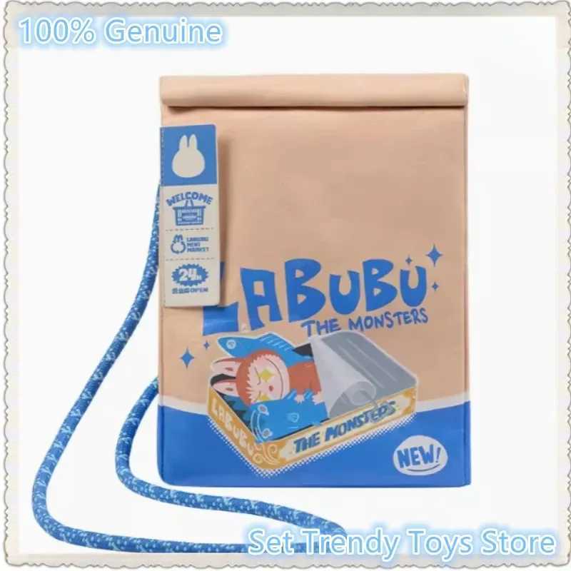 New Genuine The Monsters Labubu Wackymart Series Headphone Case Potato Chip Crossbody Bag Display Box Peripheral Products Free shipping