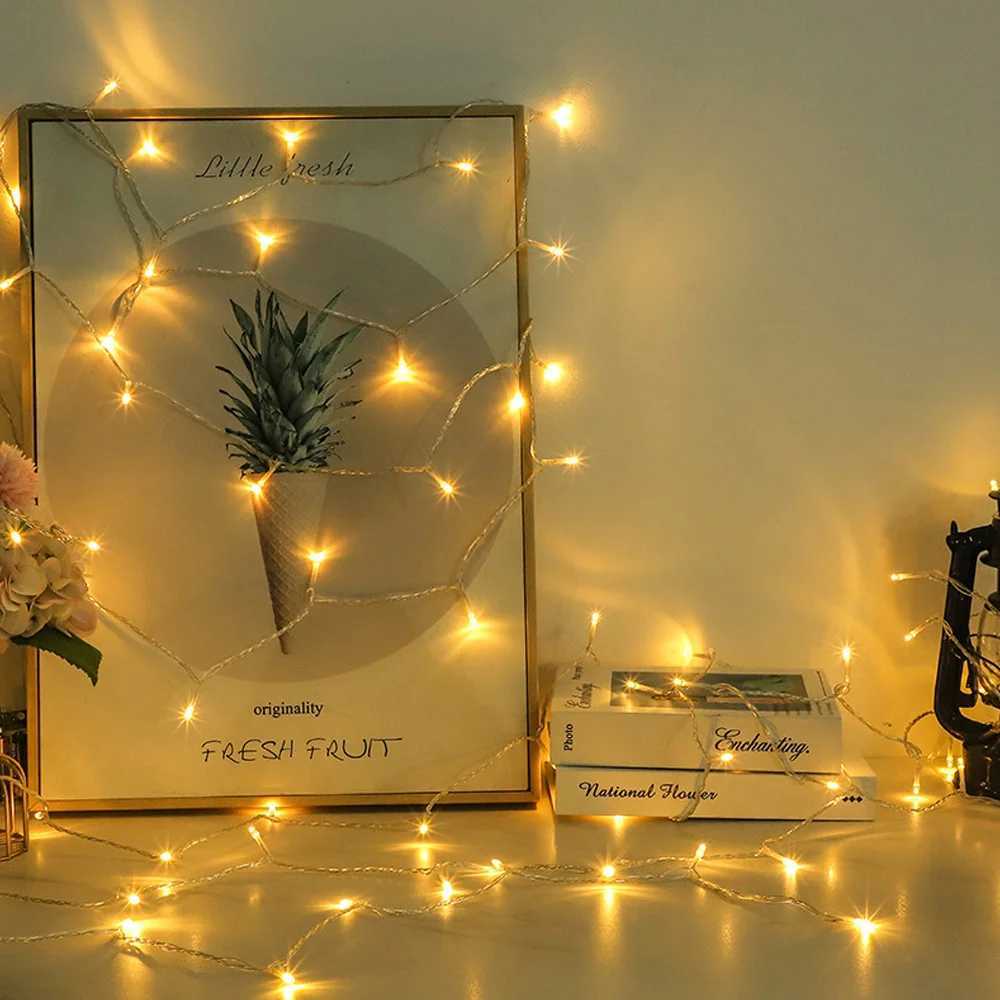 1M 2M 5M 10M LED USB LED String Lights Bulb Fairy Garland Lights Outdoor Waterproof Christmas Party Wedding Decorations Festoon XJ250612