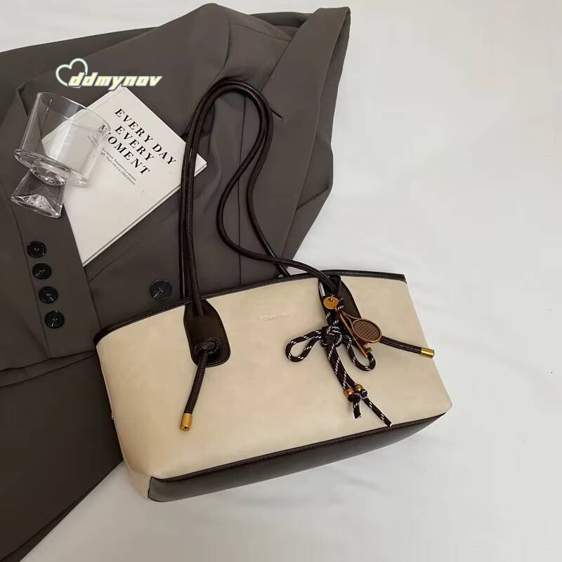 PU Leather Shoulder Bags For Women 2024 Winter Y2K Trend Female Crossbody Lady Handbags And Purses Retro Tote Bag ddmynov
