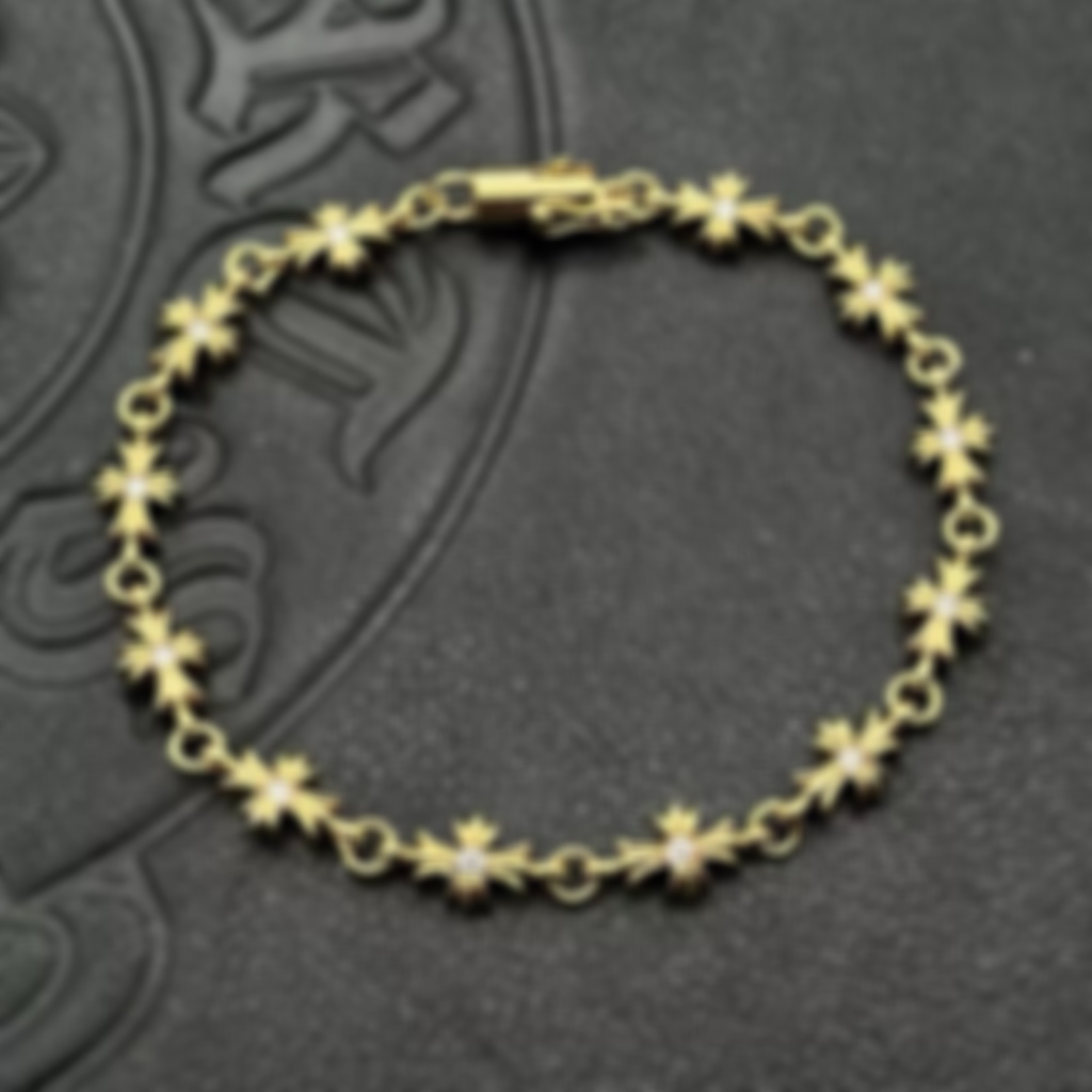 Matching Bracelets for Couples Vintage Style Cross Anchor Design Hip Hop Punk GoldSilver Bracelet for Men Women Z250910