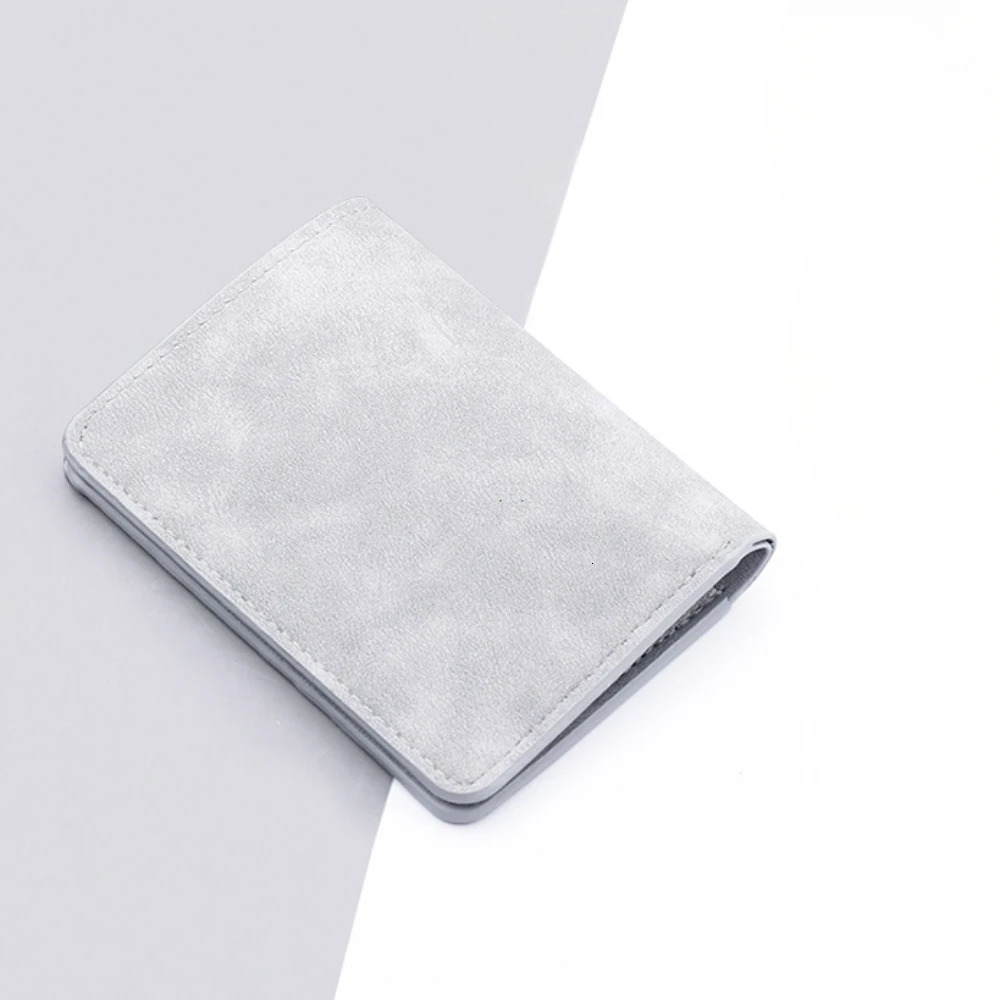 Men/Women Fashion Wallet ID/credit Card Holder Wallet for Men Multi-Card BagHolder Two Fold Small Wallet Black/gray Coin Purse 250612