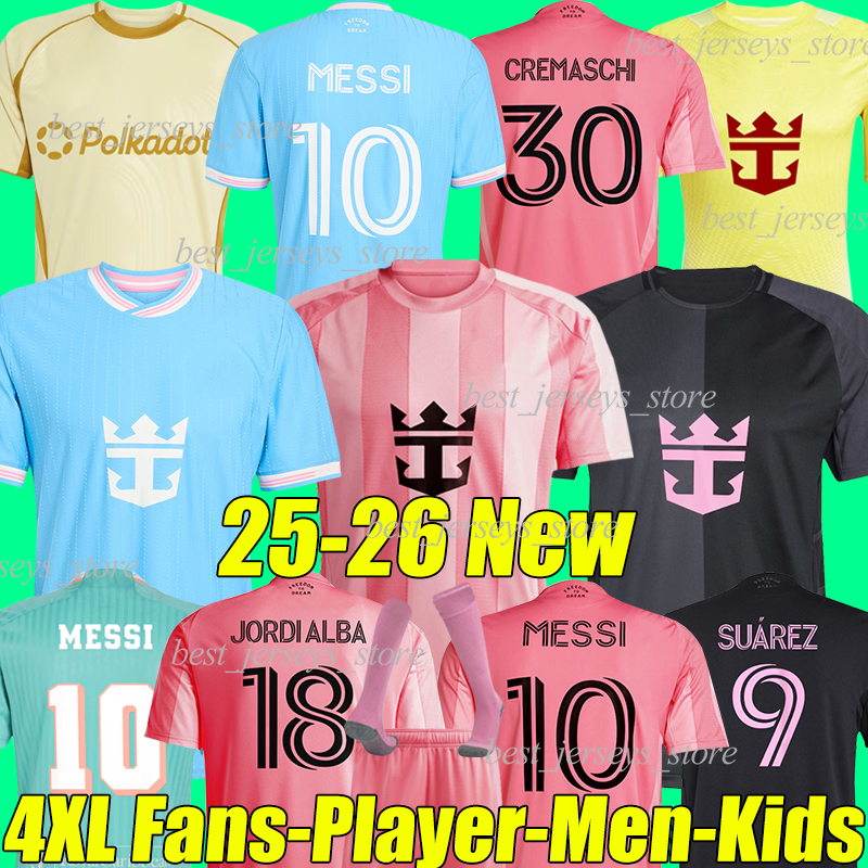 4XL 2025/26 Inter MiAmIs MeSsIs 3rd Soccer Jerseys SUAREZ CAMPANA TAYLO SERGIO SERGIO M.ROJAS GOMEZ CREMASCHI GRESSEL men kids kits socks sets football shirts