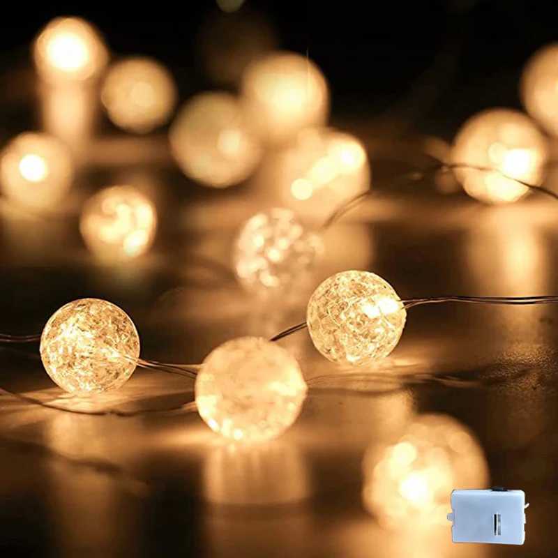 LED Lights Garland Fairy Lights String AG13 Battery-operated Garland Christmas Decoration Wedding Xmas Tree New Years Decor XJ250612