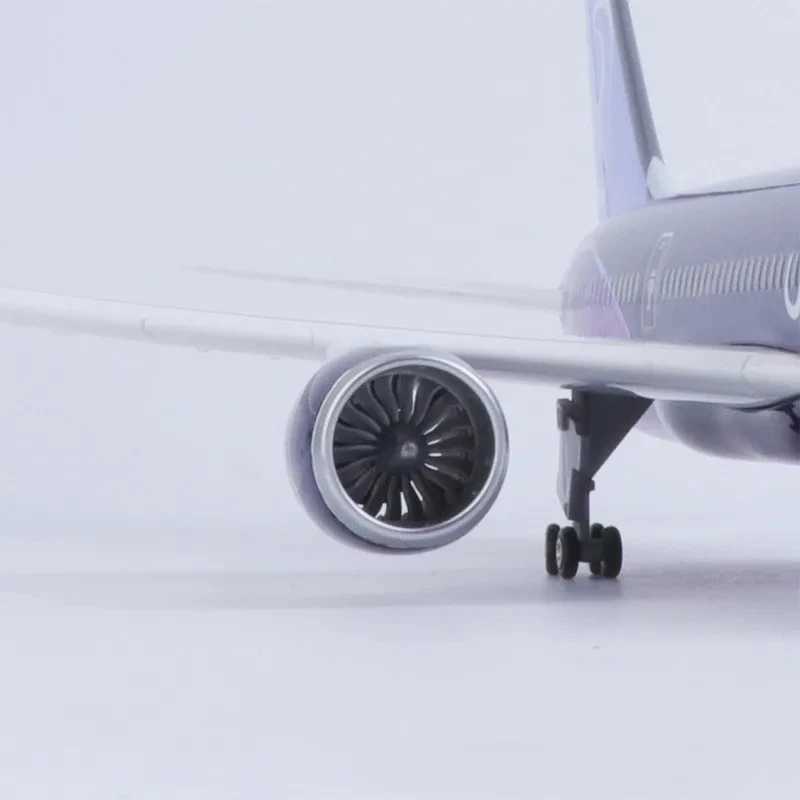 43cm B787 Riyadh Air Airline diecast airplanes scale aircraft Resin model planes With Led Light (Touch Or Sound Control) L250612