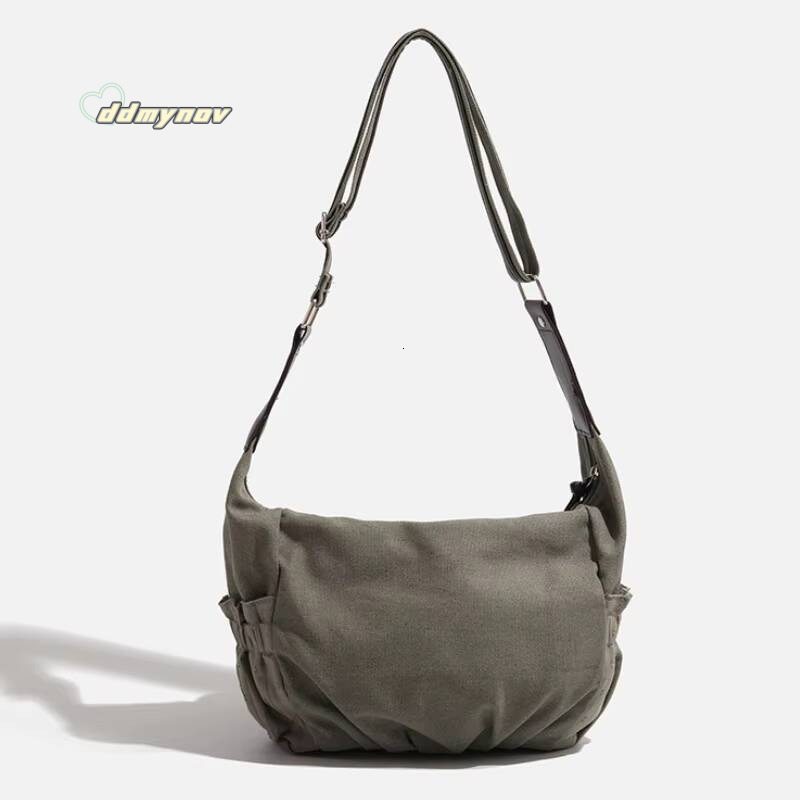 2025 New Designer Women Casual Shoulder Y2K Aesthetic Streetwear Drawstring Handbag Vinage Crossbody Denim Bag ddmynov