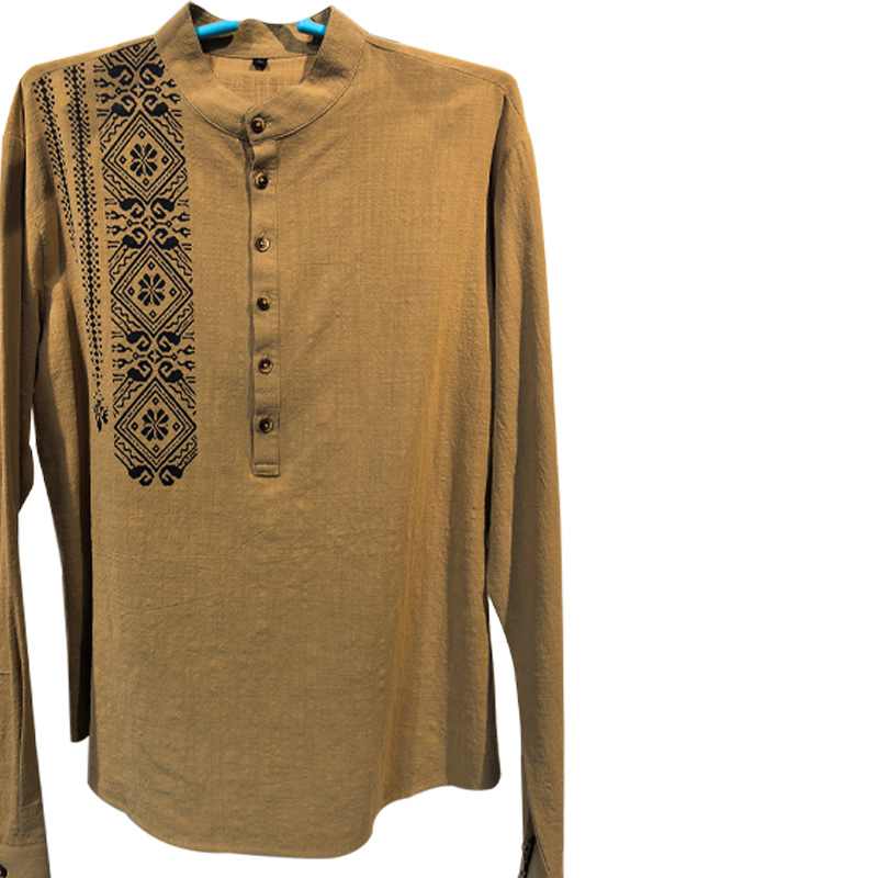 Classic Retro Cotton Shirt Tough Fabric Ideal For Everyday American Fashion