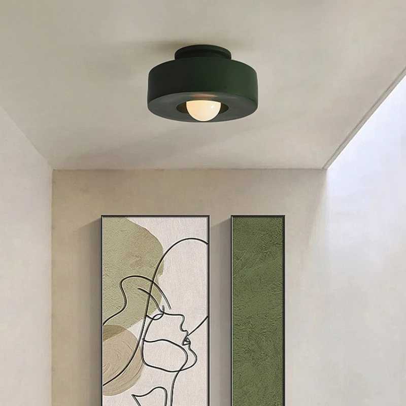 Nordic Minimalist Ceiling Light Corridor Wardrobe Study Balcony Entrance Bedroom Light Wabi Sabi Style XJ2500613