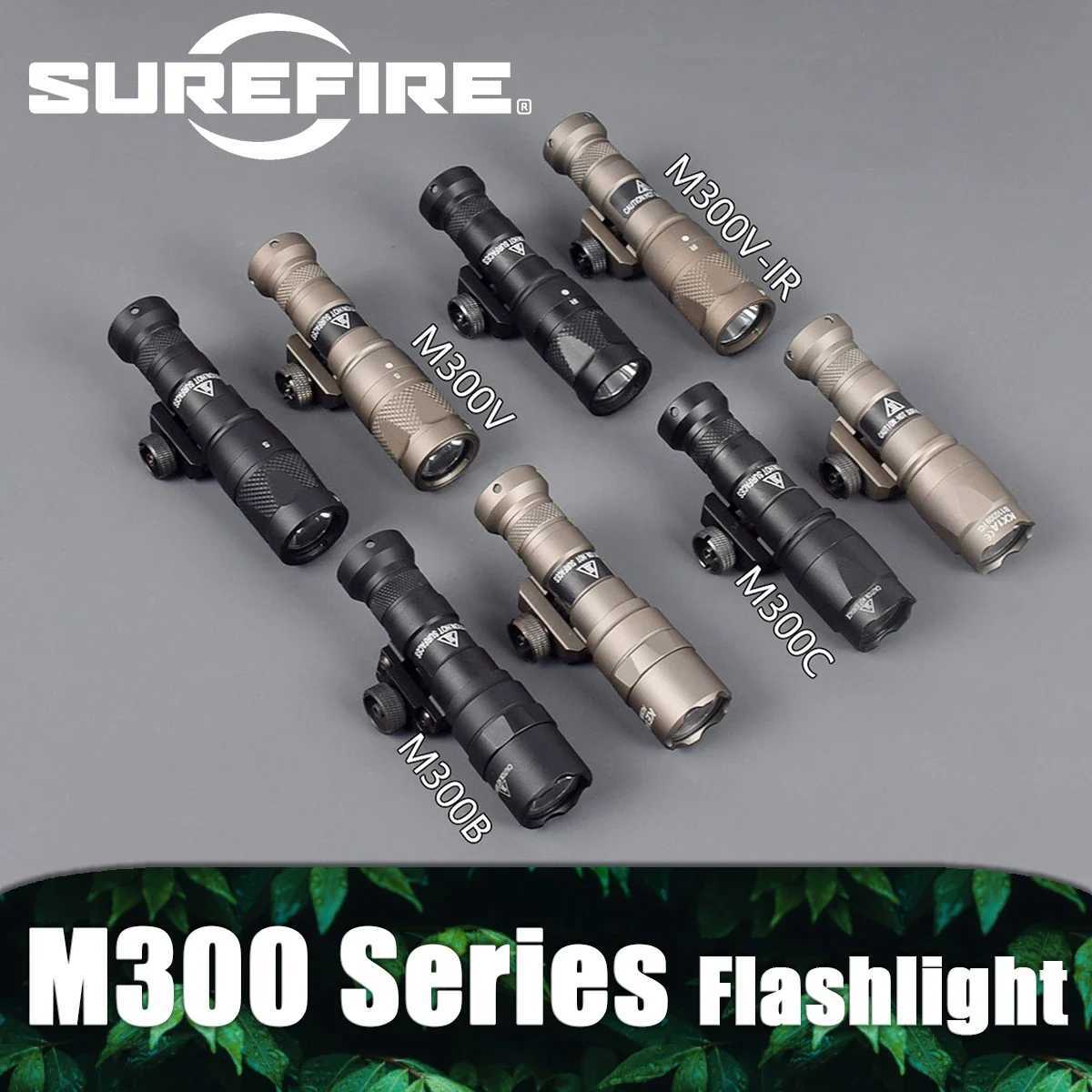M300 Series Flashlight Upgrade M300V M300V-IR M600V Weapon Gun Strobe LED Light 20mm Rail Hunting Rifle M300C TorchXJ250613