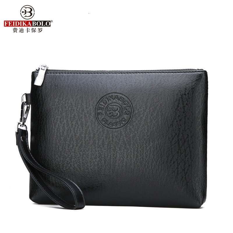 New Casual Clutch PU Soft Leather Men's Phone Bag Large Capacity Wallet
