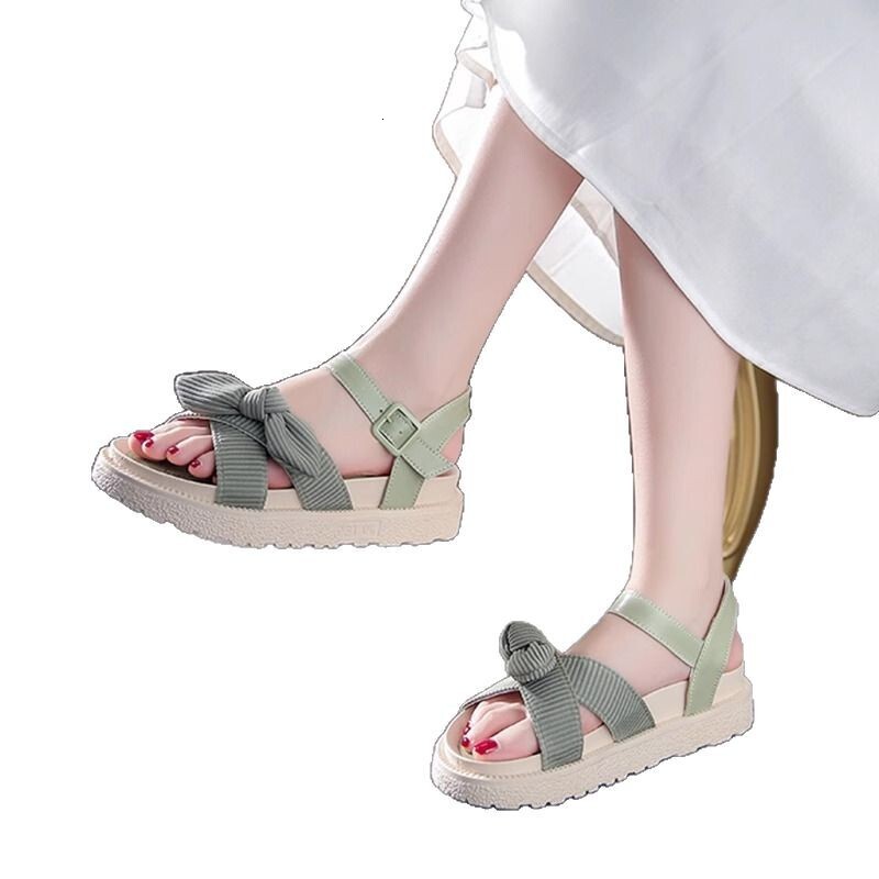 Ddmyoutdoor Women S Sandals For Summer New Student Flat Roman Strap Fairy Style Shoes To Match Skirts Outdoor Shoes