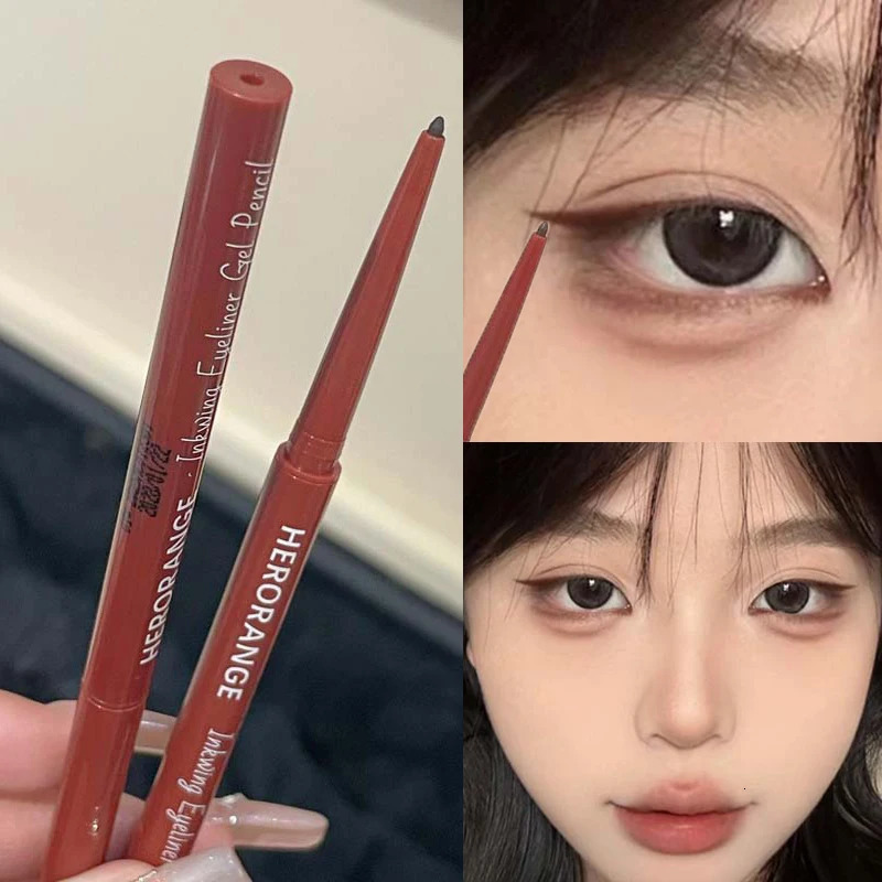 Matte Brighten Lying silkworm Eyeliner Gel Pen Waterproof Quick Drying Pink Brown Ultra fine Eye Shadow Pen Not-Smudge Makeup 250614